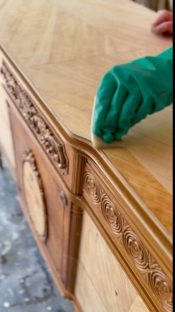 Expert furniture painters in Dubai restoring wooden pieces