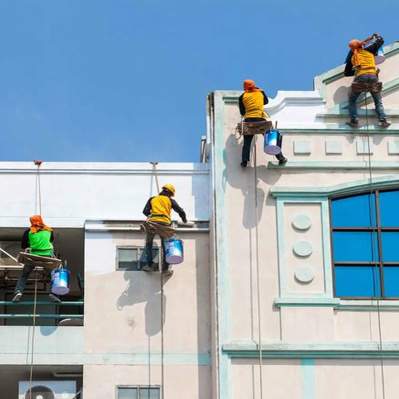 Skilled-painters-painting-Dubai-villa-exterior-facade