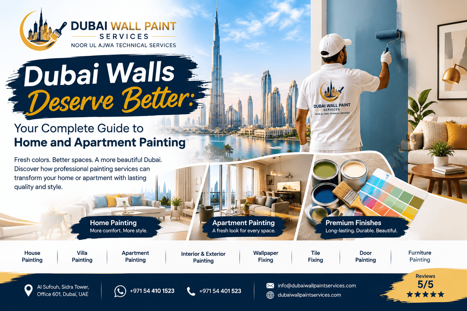 Dubai Walls Deserve Better: Your Complete Guide to Home and Apartment Painting
